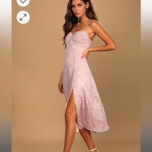 Pink Midi Dress - Lulus